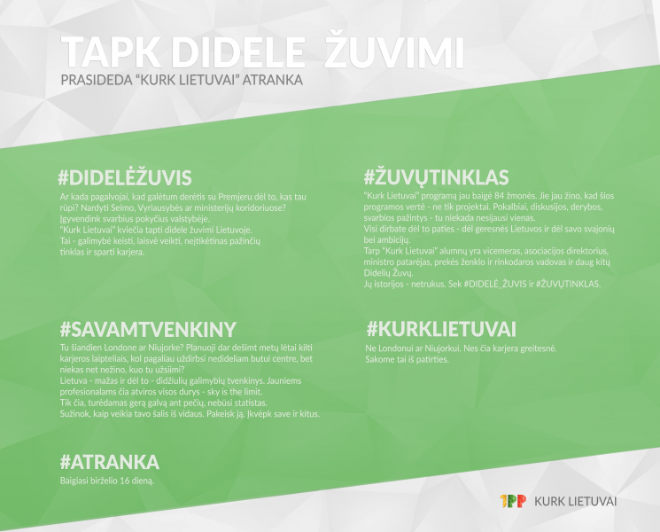 Jaunųjų profesionalų programa (JPP) „Kurk Lietuvai“